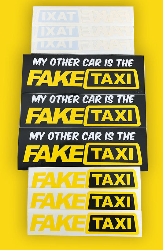 Fake Taxi Sticker BUNDLE - FREE UK DELIVERY!